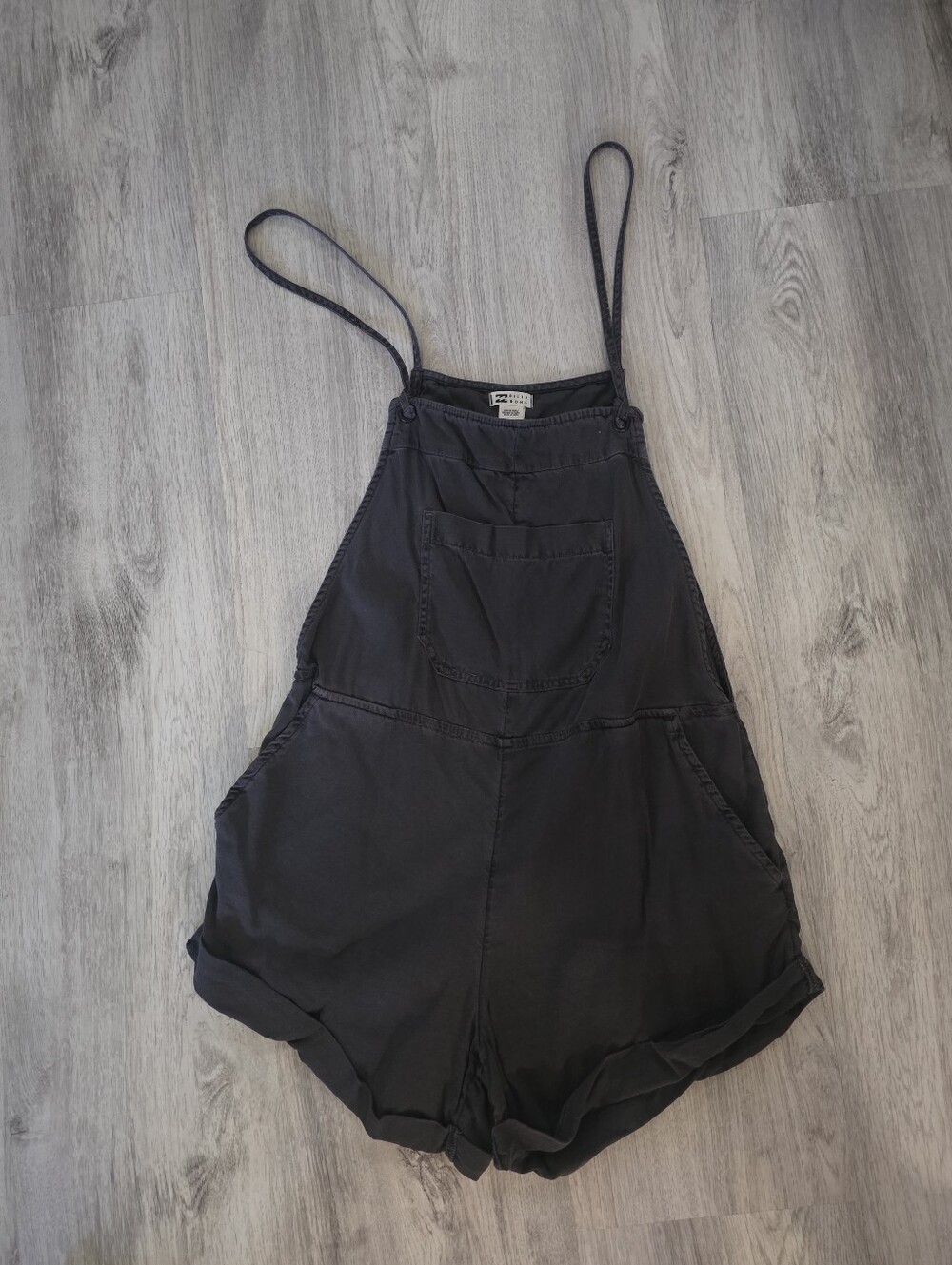 Billabong Wild Pursuit Shortalls Charcoal Gray size Medium - Picture 2 of 5